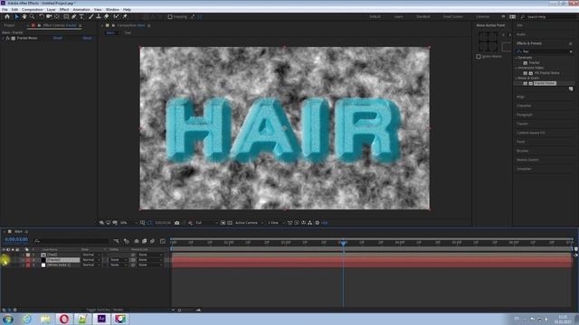 Пушистый, анимированный текст в After Effects. смотреть онлайн