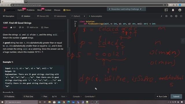 LeetCode 1397. Find All Good Strings смотреть онлайн