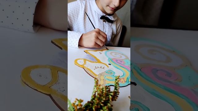 Набор для творчества и поделок "Часы Единорог", подарок девочке , раскраска для детей смотреть онлайн