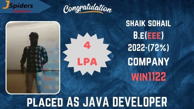 JSpiders Hyderabad Punjagutta | Student Testimonial | Java Developer смотреть онлайн