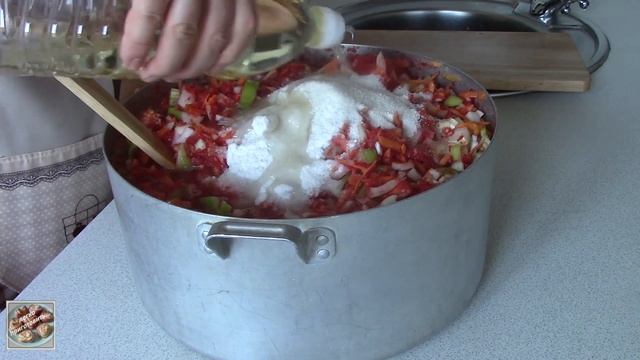 Салат с рисом и овощами на зиму. смотреть онлайн