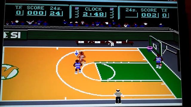 Magic Johnson Fast Break NES Game Play with old PEPSI Logo Basketball смотреть онлайн