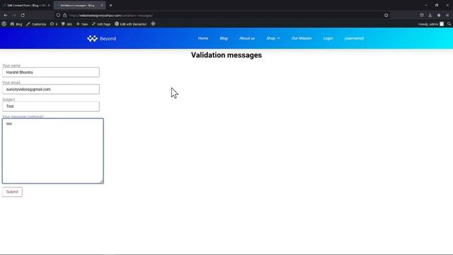 How To Change The Validation Message In Contact Forms In WordPress | WordPress Tutorial смотреть онлайн