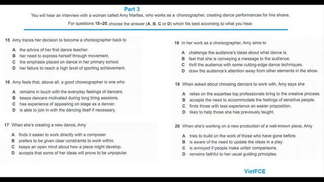 C1 Advanced (CAE) Listening Test 10 With Answers