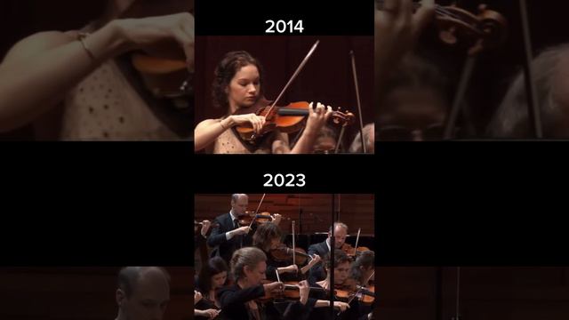 Hilary Hahn playing Brahms Violin Concerto in 2014 vs 2023 #concert #violin #classicalmusic #music смотреть онлайн