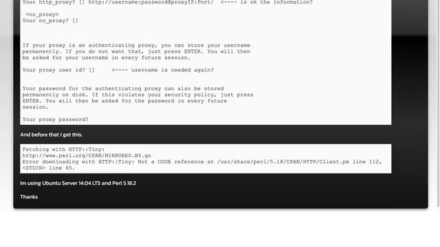 CPAN first launch (Proxy Configuration) смотреть онлайн