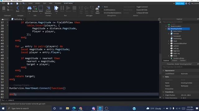 How to Make a Pathfinding Zombie | Part 1 | ROBLOX Studio смотреть онлайн