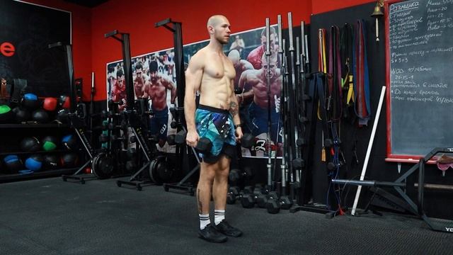 Выпады назад с гантелями одна нога | Демонстрация смотреть онлайн