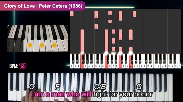 Glory of Love | Peter Cetera | Karate Kid II Soundtrack| How to Play with Lyrics and Chords Tutoria смотреть онлайн