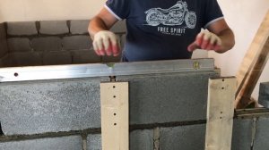 Приспособление для кладки шлакоблока (+быстро)