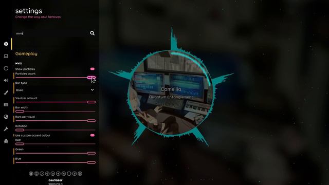 [osu!lazer] Mvis Ruleset: Settings. A Lot.