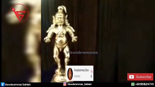 Lord Krishna Bronze Idol | Babay Krishna Statue | Little Krishna Vigraham