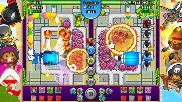 Bloons TD Battles БИТВА МЕЖДУ ПОДПИСЧИКАМИ! СОРЕВНОВАНИЯ БТД БАТЛС! ZOMG - ПРОКЛЯТИЕ! KK GAMING