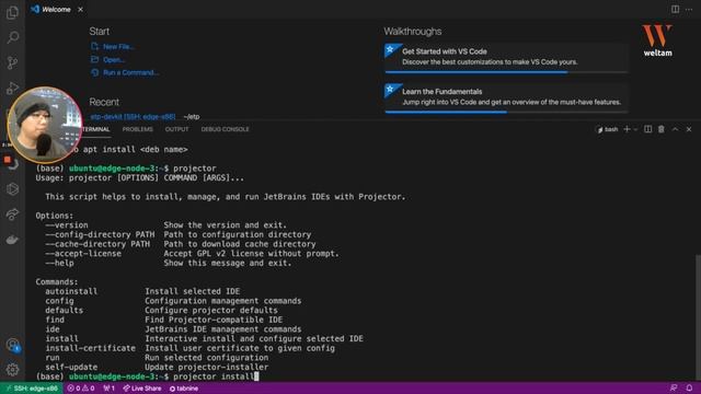 Remote machine menggunakan Jetbrains Projector смотреть онлайн