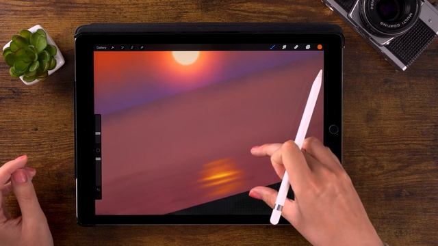 You Can Draw This SUNSET in PROCREATE смотреть онлайн