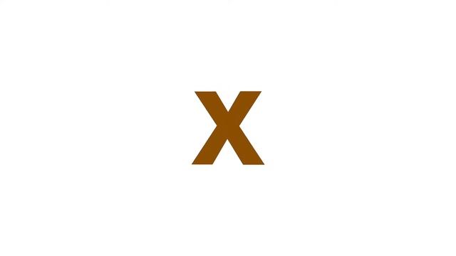Alphabet X 3D rotation Lottie JSON animation смотреть онлайн