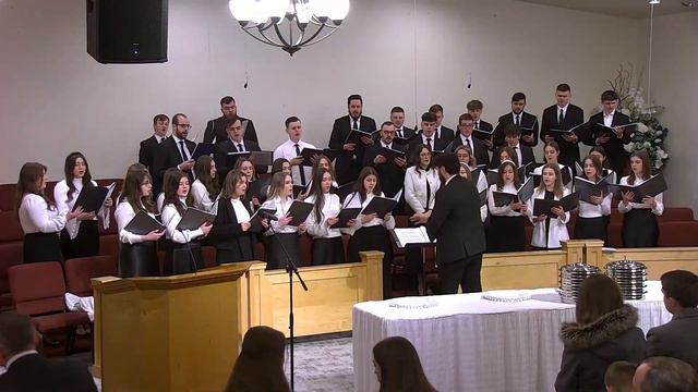 «Господь, Ты с нами в святом храме» — молодёжный хор смотреть онлайн