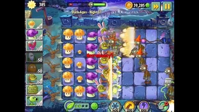 Plants vs Zombies 2 | Dark Ages Night 17 | Walkthrough смотреть онлайн