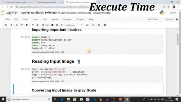 Execute Time - Jupyter Notebook Extension | Jupyter Notebook Extension | Jupyter Notebook Tutorial