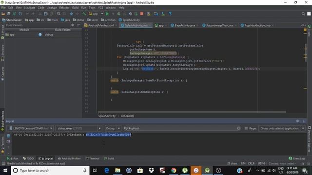 How to get Release Key Hash for facebook in android studio WITHOUT keytool (Easiest Way) смотреть онлайн