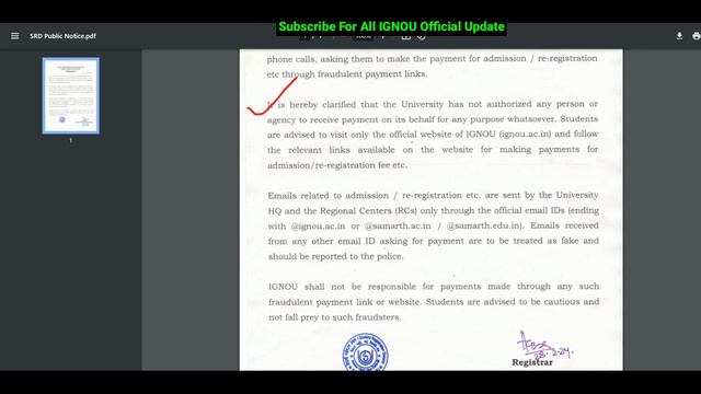 IGNOU Fraud Activity 2024 Urgent Update I Urgent IGNOU Public Notice I Red Alert - IGNOU Scam 2024 смотреть онлайн
