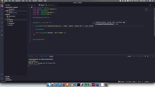 Gerando PDF com arquivo HTML com Node.js! смотреть онлайн