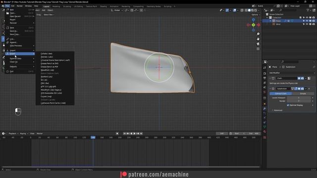 Easy Cloth Simulation Loop in Blender смотреть онлайн