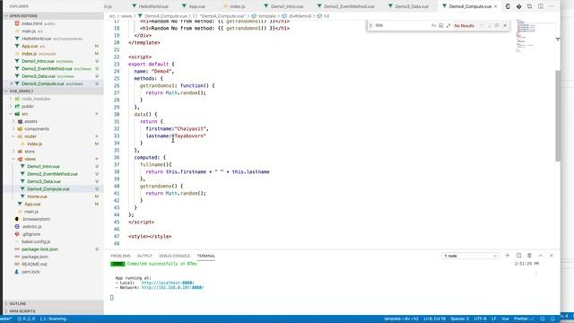 สอนเขียน VueJS #15 - Computed vs Method смотреть онлайн
