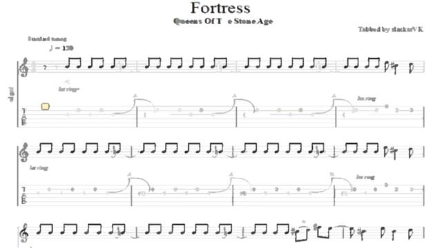 Fortress by QOTSA tab смотреть онлайн