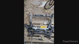 Как снять подрамник Nissan x-trail T31 без подъёмника и эстакады.