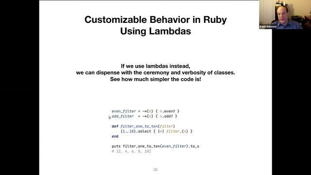 Functional Programming in Ruby with Lambdas смотреть онлайн