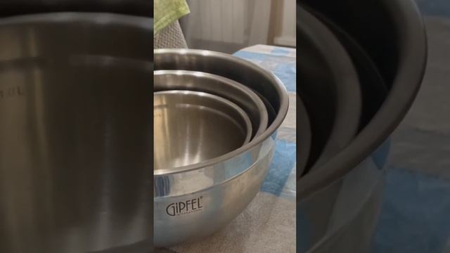Шикарные чашки/миски из нержавейки немецкой фирмы GIPFEL смотреть онлайн