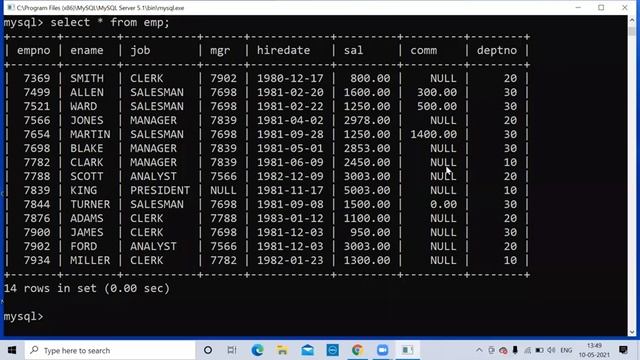 MYSQL (Lecture 4) (10 May 21) смотреть онлайн