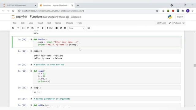 Python Tutorial- 4 (Functions) смотреть онлайн