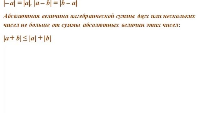 АБСОЛЮТНАЯ ВЕЛИЧИНА ЧИСЛА // РАЦИОНАЛЬНЫЕ ЧИСЛА смотреть онлайн