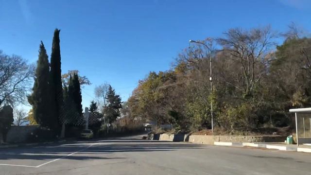 Ялта. Севастопольское шоссе. #4. Нижняя дорога. Кореиз. Большая Ялта. 16.11.2021. Крым. Crimea. смотреть онлайн