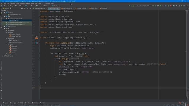 [Android/Kotlin] Floating Action Buttons and Custom Toasts смотреть онлайн