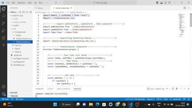 React Todo-list App using fetch API смотреть онлайн