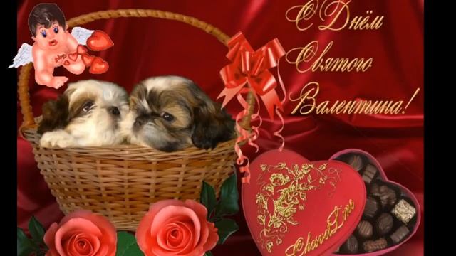 КРАСИВОЕ ПОЗДРАВЛЕНИЕ С ДНЕМ ВЛЮБЛЕННЫХ! Всем взаимной любви!1