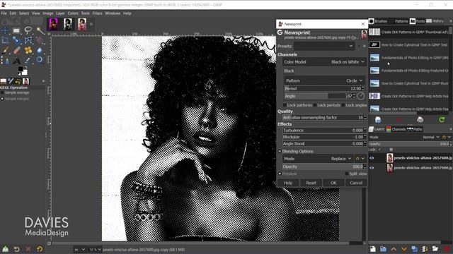 How to Create a Halftone Effect in GIMP смотреть онлайн