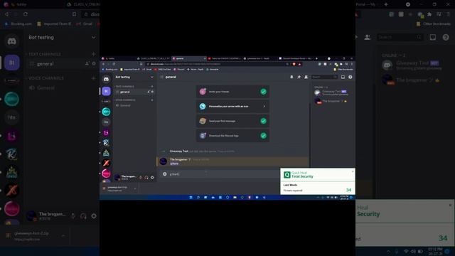 How to make a giveaway bot in Discord js! source code смотреть онлайн