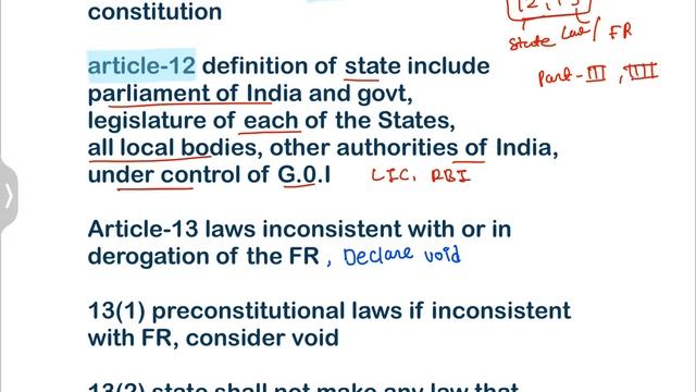 Fundamental Rights | Article 12 Article 13 Explained | Indian Polity | Constitution of India #upsc смотреть онлайн