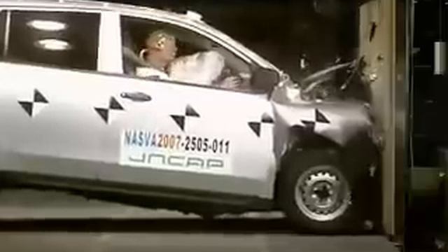 Crash Test 2007 / 2008 Nissan Ad Wagon (Full Frontal Test) J смотреть онлайн