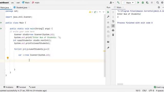 Display Student Data in Tabular format | Student details program in Java console application смотреть онлайн