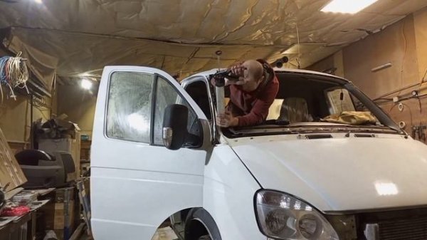 Замена лобового стекла газель.