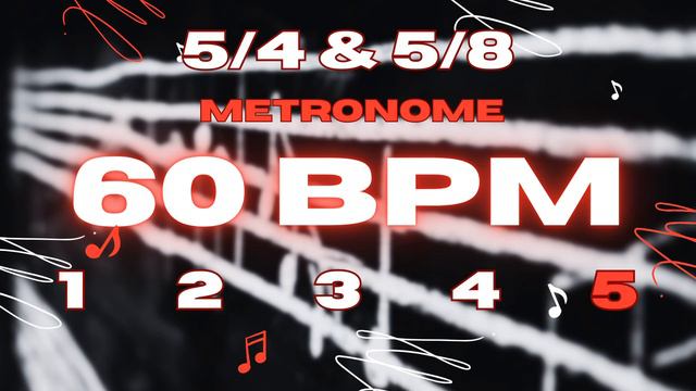 60 BPM - 5/4 & 5/8 Metronome смотреть онлайн