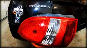 Как снять/заменить лампочку в заднем фонаре Nissan Primera 2001-2008год