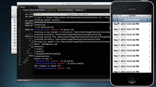 Parse Cloud Code Tutorial смотреть онлайн