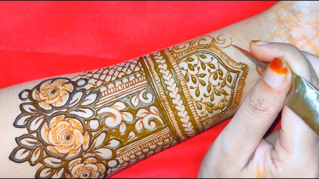 Gorgeous beautiful rose flower full hand mehndi design/ latest bridal mehndi design 2021 смотреть онлайн