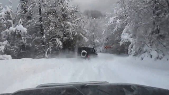 Кавказский серпантин зимой. смотреть онлайн